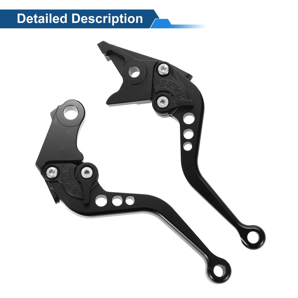 Long Brake Clutch Levers for Honda CB919 (2002–2007) Black 1 Pair