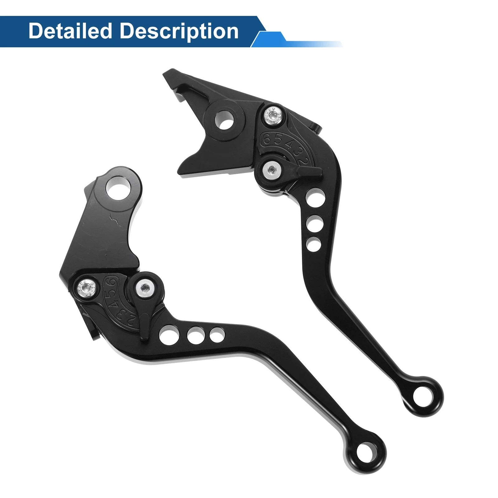 Long Brake Clutch Levers for Honda CB919 (2002–2007) Black 1 Pair