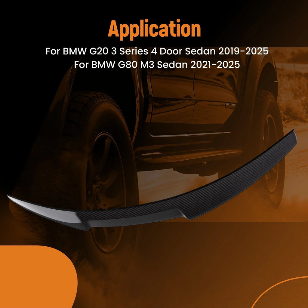 Carbon Fiber Trunk Spoiler Wing for BMW 3 Series G20 (2019–2025)