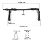 6AN Braided Dual Feed Fuel Line for Holley 4150 Carburetor
