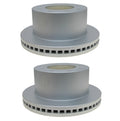 Set of 2 Rear Vented Disc Brake Rotors for GMC Sierra 3500 HD (2007–2019)
