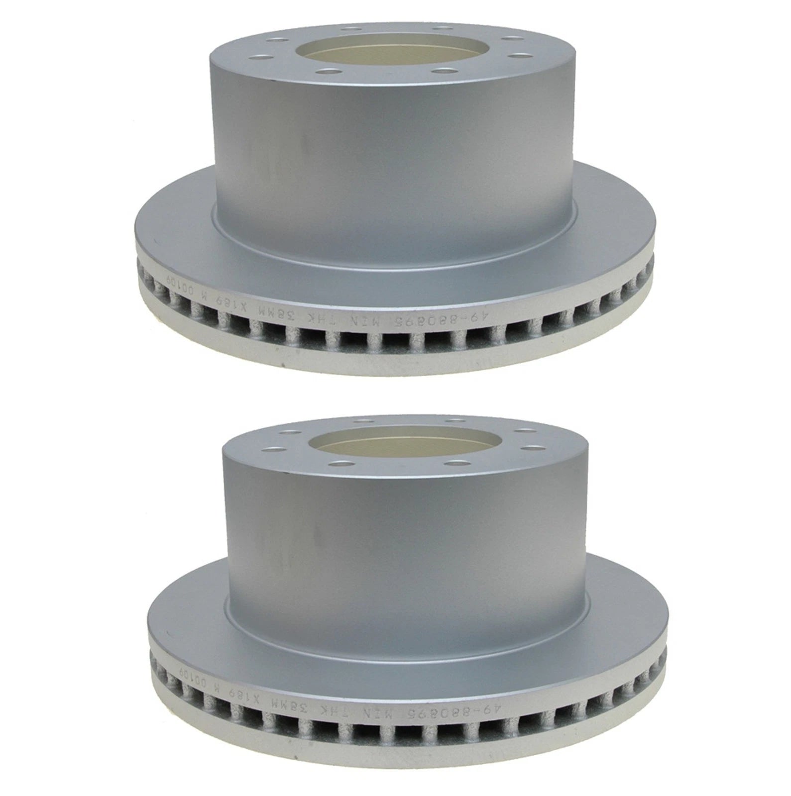 Set of 2 Rear Vented Disc Brake Rotors for GMC Sierra 3500 HD (2007–2019)
