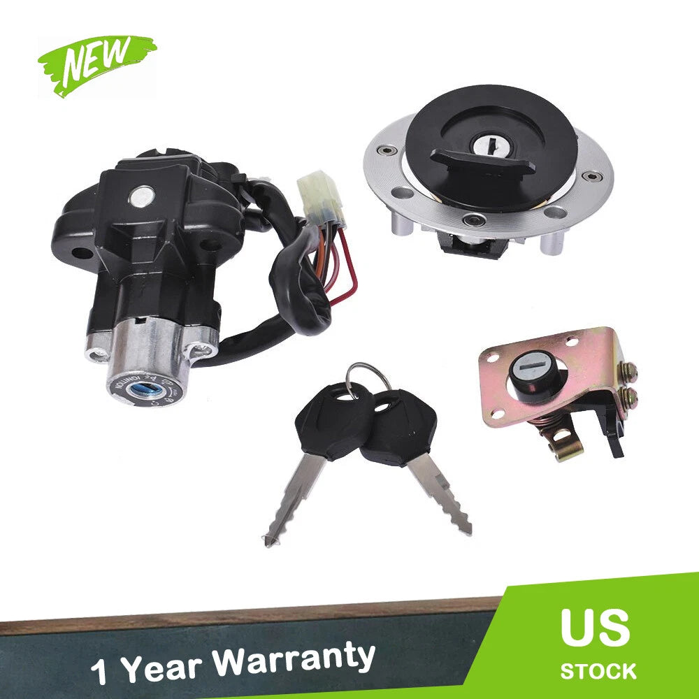 Fuel Gas Cap Ignition Switch Seat Lock Key Set for Suzuki GSXR600 (1997–2000)