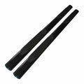 Black 4in Steel Oval Straight w/Step Pads Step Nerf Bar for 19 Ram 1500 Crew Cab