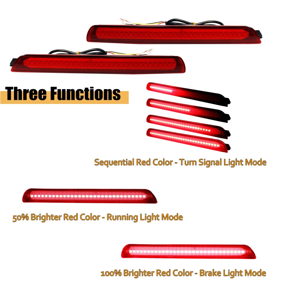 Rear Bumper Reflector for Mazda 3 Mazdaspeed 3 (2004–2009) Red Lens