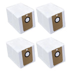 Set of 4 White Non Woven Dust Bags for Cecotec Conga 8290 Immortal