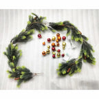 Christmas Garland w LED Light for Decor Outdoor Indoor Mantle Stairs Fireplace