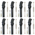Set of 8 NGK Laser Iridium Spark Plugs & Denso Coil Boot Kit for E-150 F-150 Mustang V8