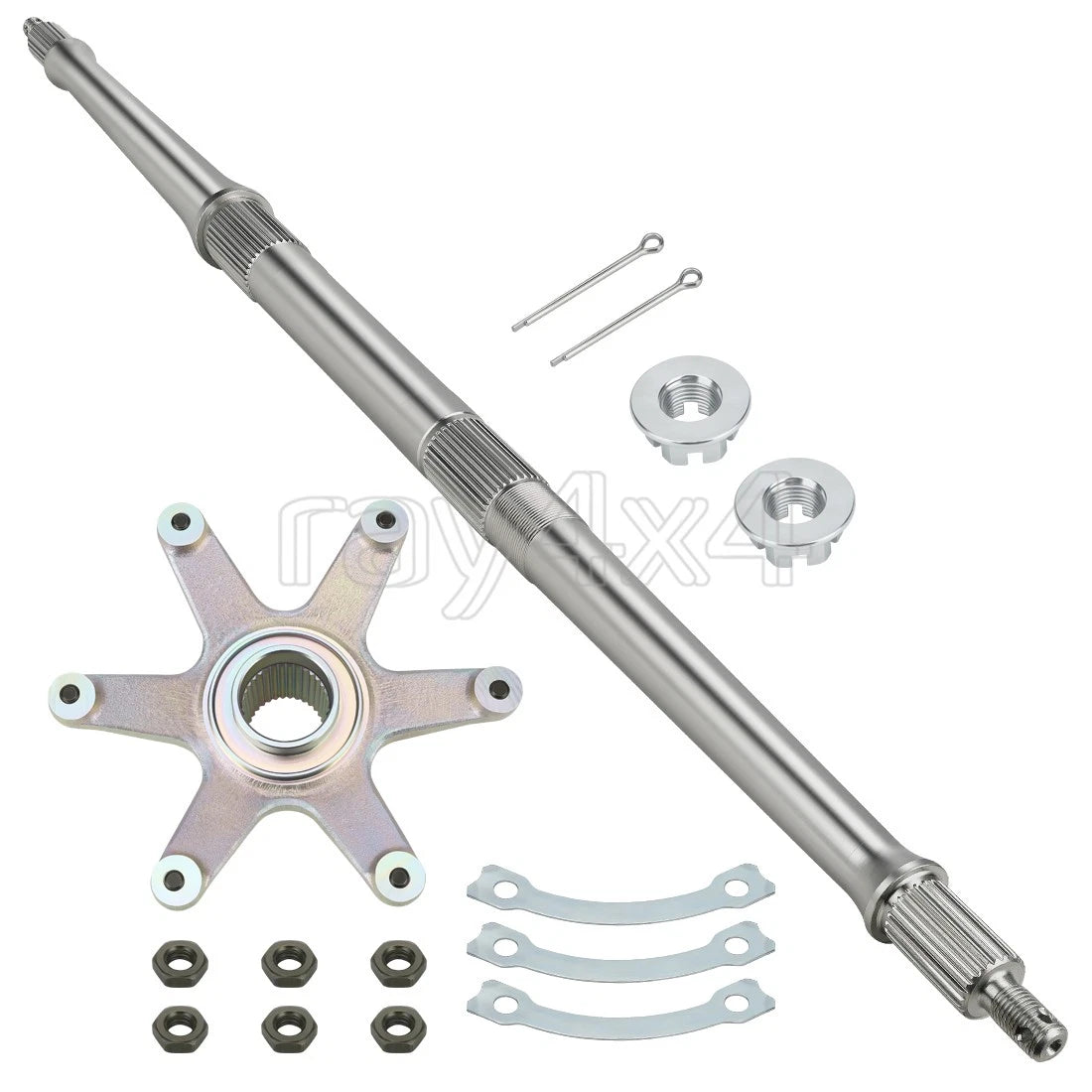 Rear Axle Shaft w/ Sprocket Hub for Yamaha Banshee 350 (1987–2006) / Tri Z 250 (1985–1989)