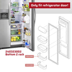 2Pcs Bottom Door Shelf Lower Bin for Frigidaire (240323002)