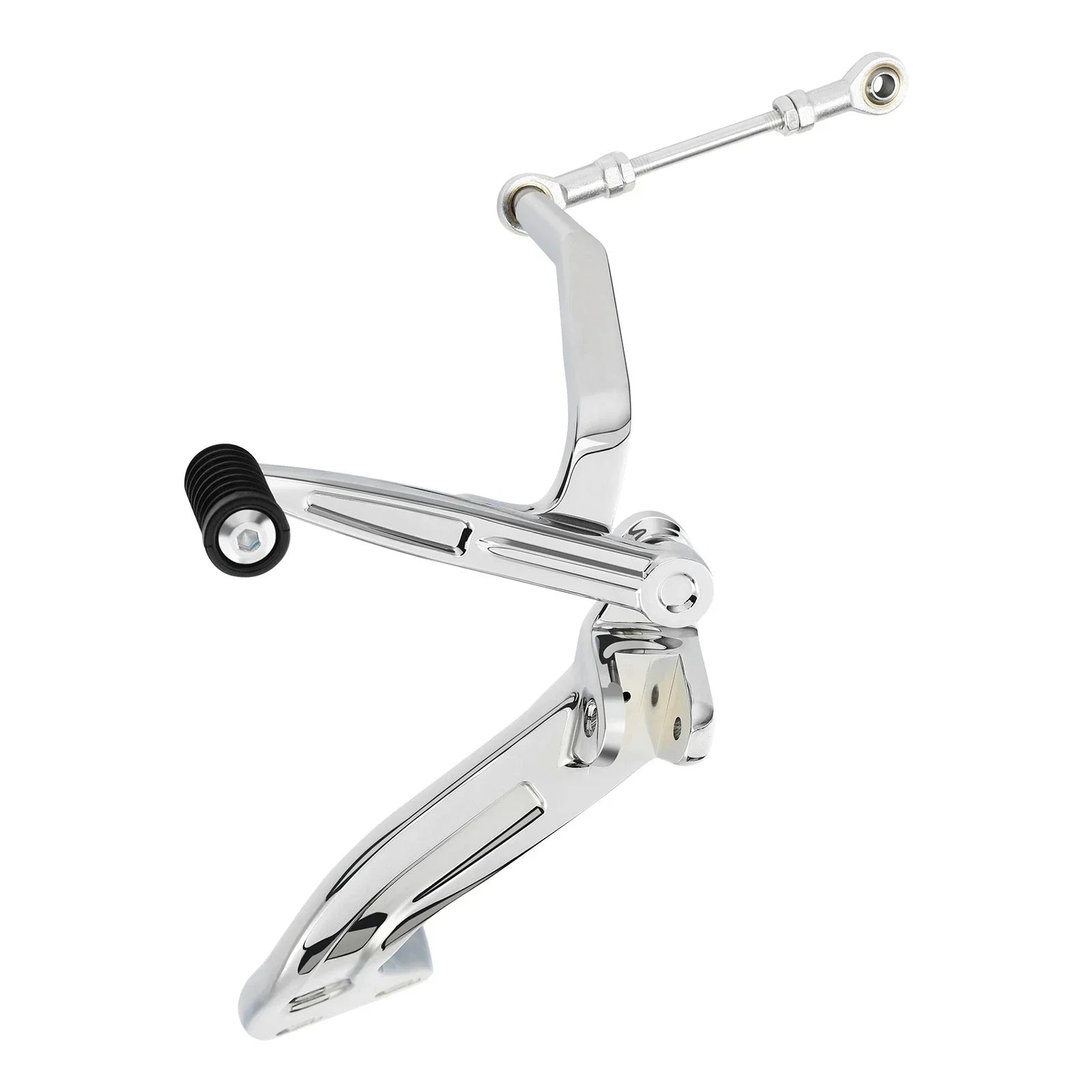 Chrome Mid Control Shift Side Set for Harley Sport Glide, Fat Bob, FXDR (18-25)