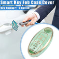 5 Button Smart Key Fob Cover for Nissan Altima Maxima Infiniti (TPU Green)
