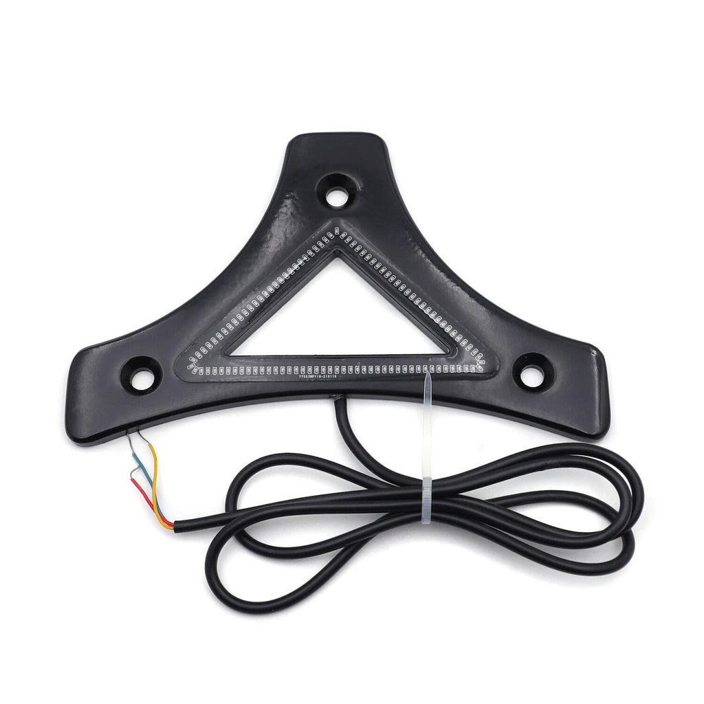 Black Sissy Bar Backrest Pad Plate LED for Harley Touring FLHR FLHT (2009–2017)