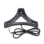 Black Sissy Bar Backrest Pad Plate LED for Harley Touring FLHR FLHT (2009–2017)
