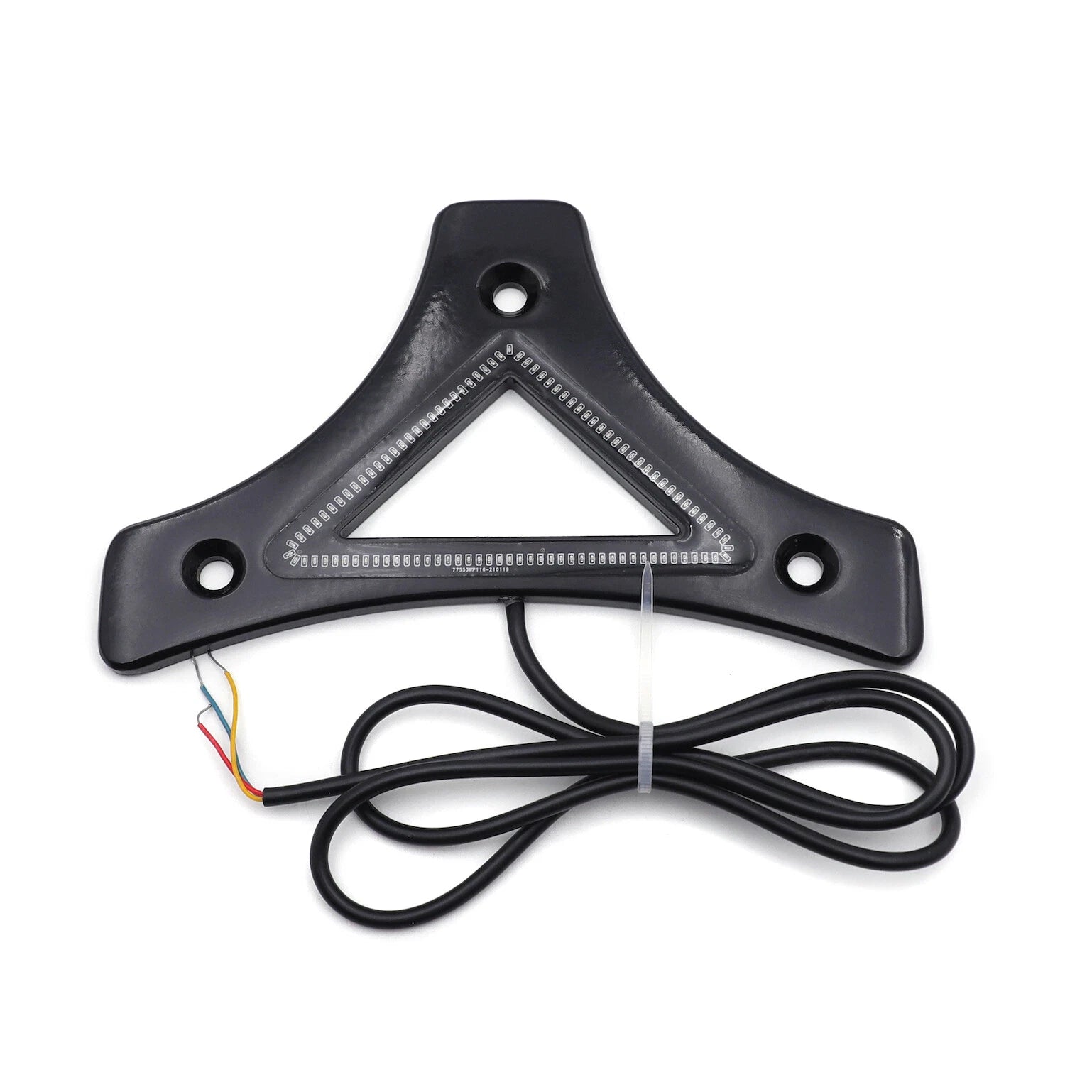 Black Sissy Bar Backrest Pad Plate LED for Harley Touring FLHR FLHT (2009–2017)