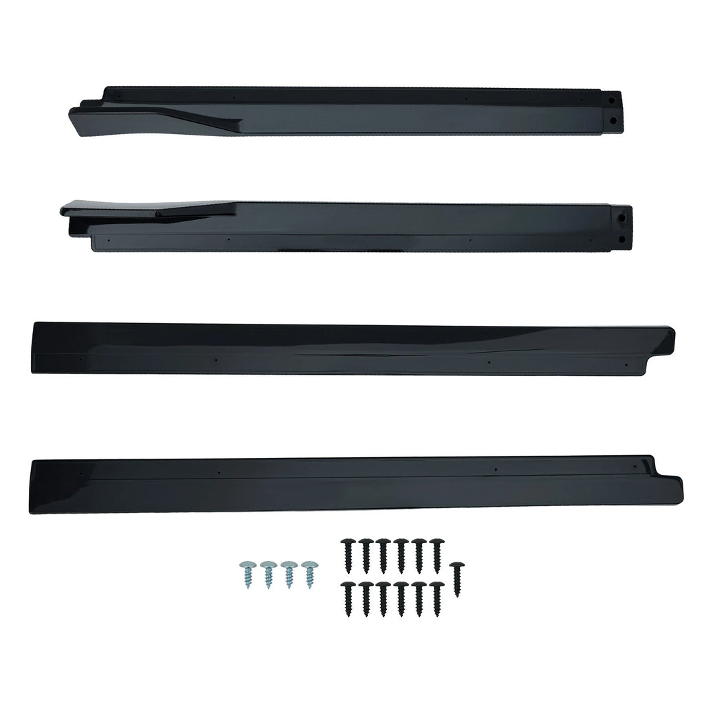 Set of 2 Body Extension Side Panels for Toyota Camry (2018–2024) Gloss Black ABS