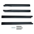 Set of 2 Body Extension Side Panels for Toyota Camry (2018–2024) Gloss Black ABS