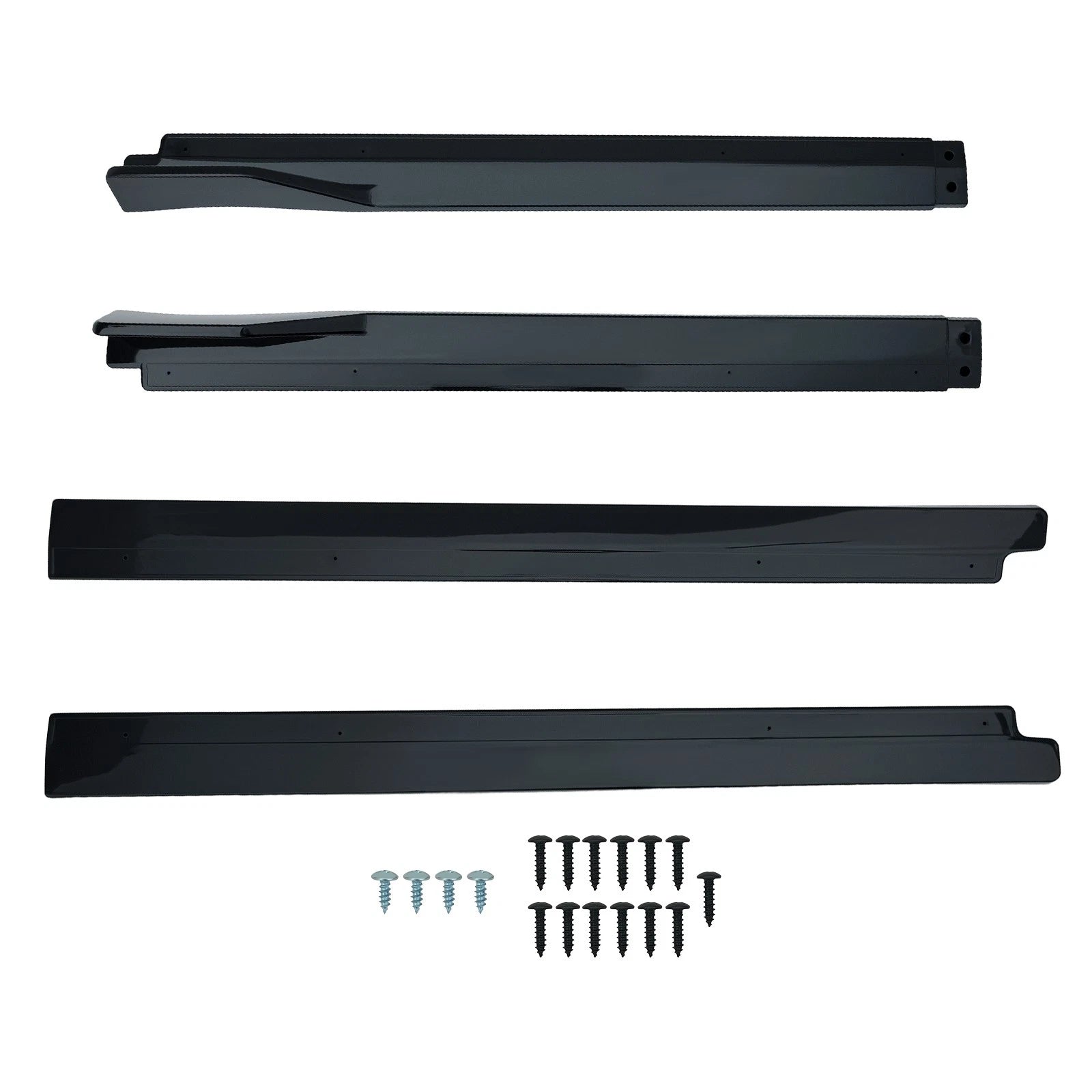 Set of 2 Body Extension Side Panels for Toyota Camry (2018–2024) Gloss Black ABS
