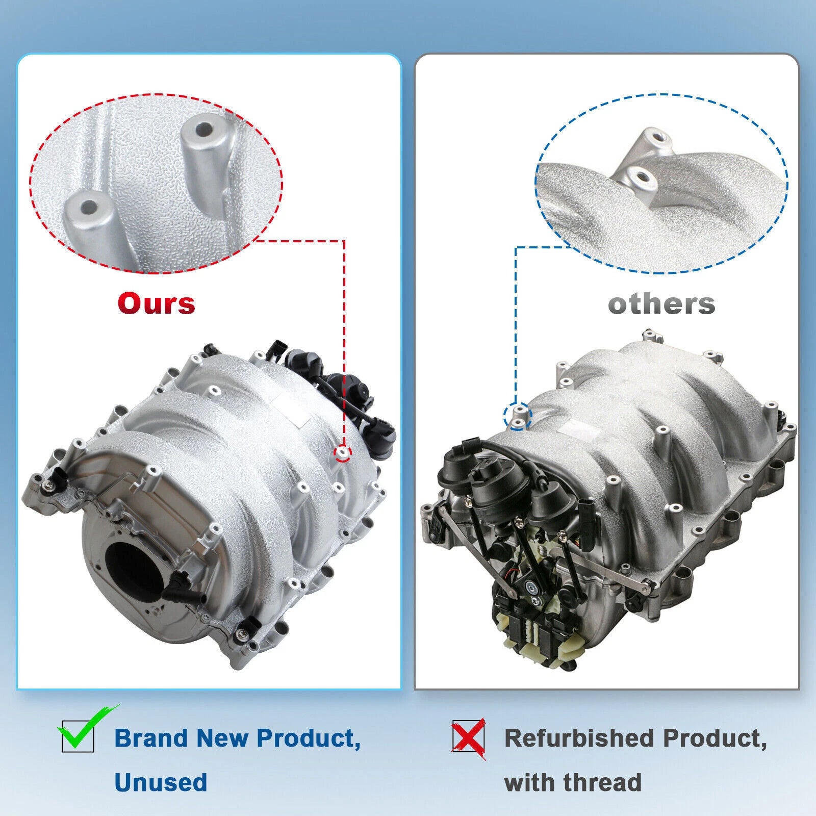 Intake Manifold Assembly for Mercedes-Benz C280 E350 CLK350 GLK350 SLK350 ML350 (2001–2016)