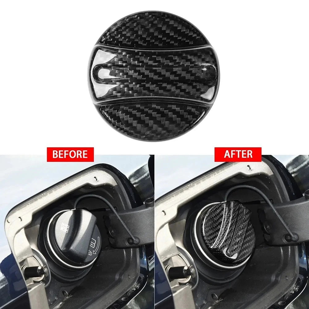 Carbon Fiber Fuel Cap Cover for BMW F02 F10 F15 (2010–2017)