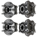 Set of 4 Front Rear Wheel Bearing Hubs for Nissan Pathfinder (2013–2020) Infiniti QX60