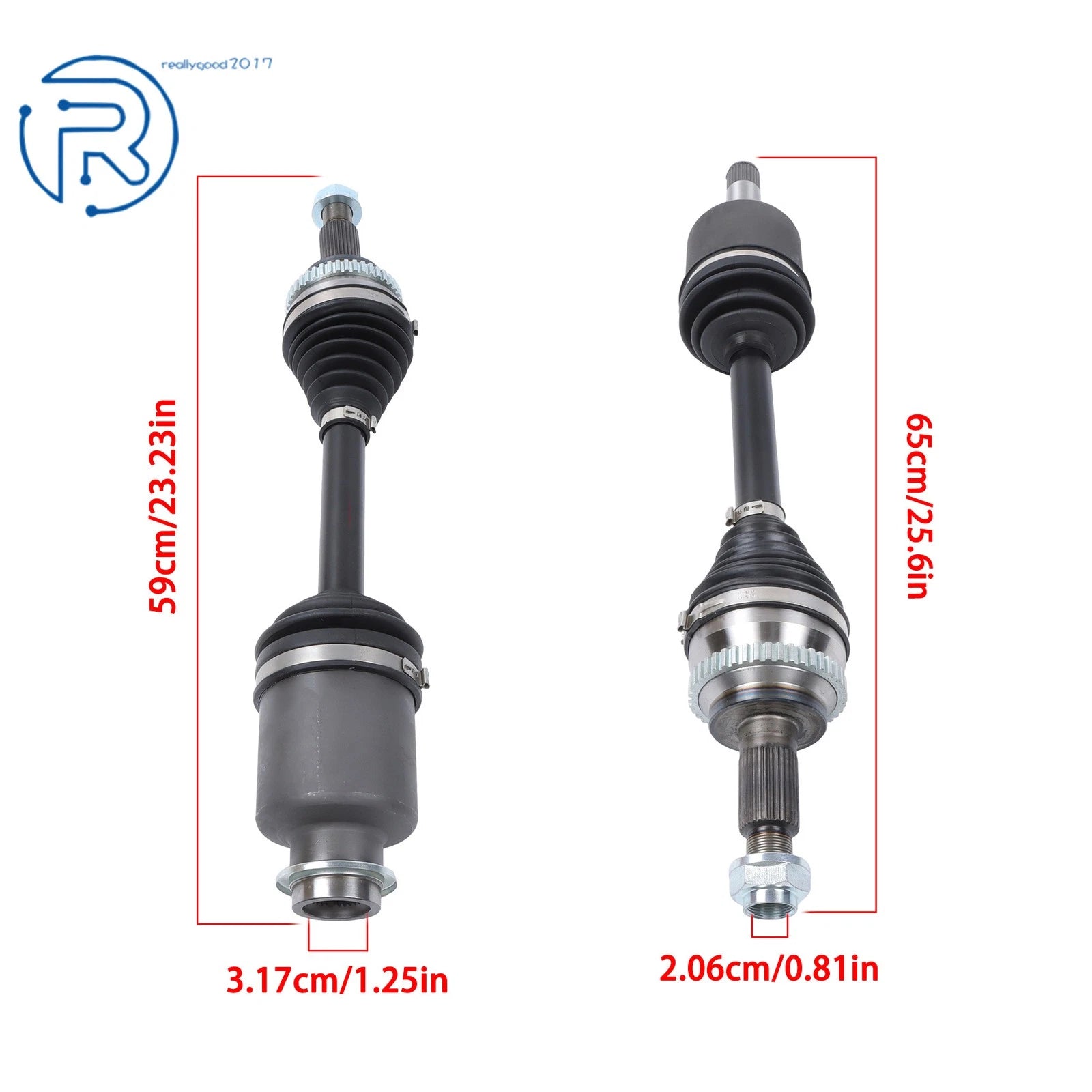 2X Front CV Axle Shafts Assembly for Ford Edge Lincoln MKX (2007–2013) FD-8148