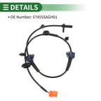 ABS Wheel Speed Sensor for Honda City GD6 (2007–2008) - 57455SAGH01