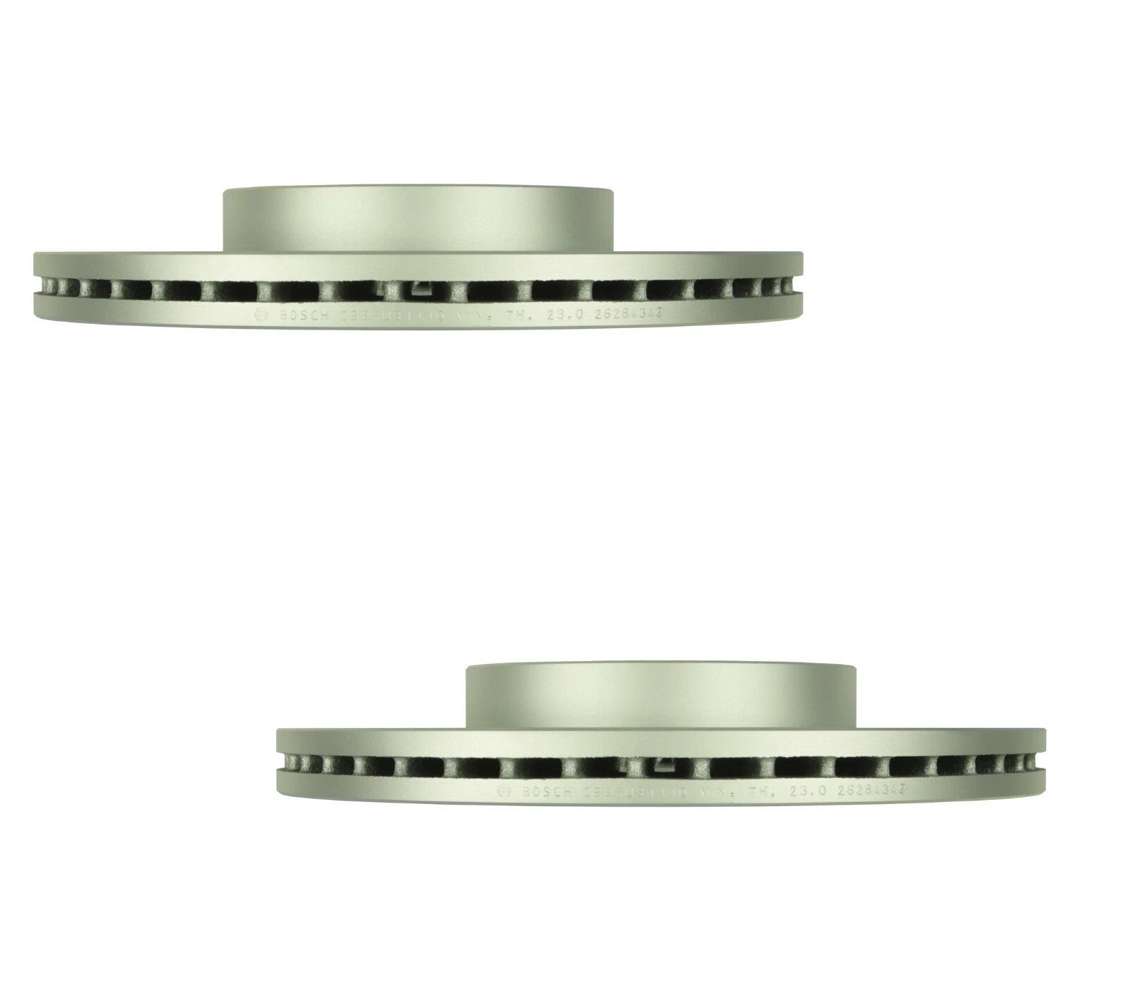 Set of 2 Bosch Front 299mm Disc Brake Rotors for Lincoln Mazda Mercury