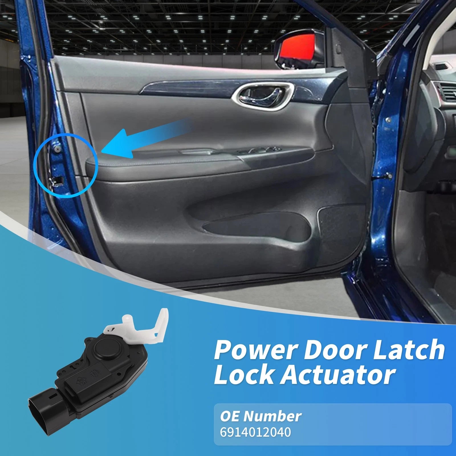 Rear Left Power Door Lock Actuator 6914012040 for Toyota Avensis Verso (2001–2009)