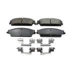 Set of 4 TRW Pro Rear Ceramic Slotted Brake Pads for Cadillac Chevy GMC