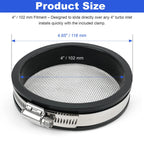 Turbo Inlet Grill Protector Guard Screen Mesh Air Inlet Filter 4" for