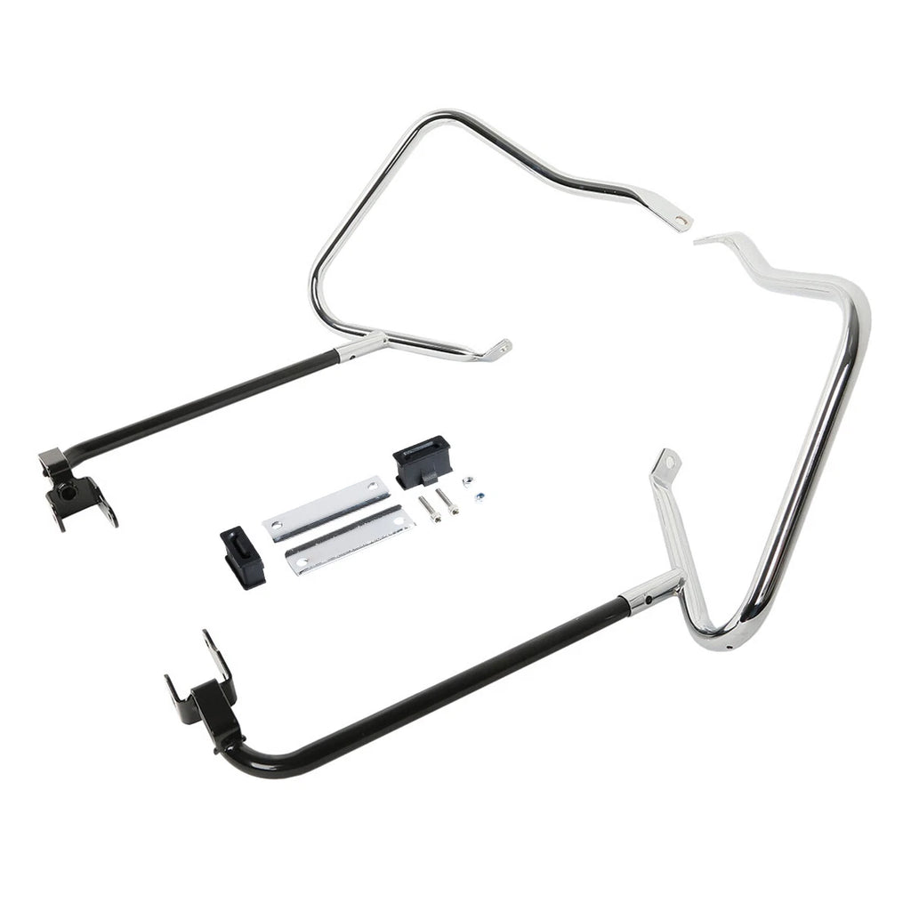 Saddlebag Bracket Guard Crash Bars for Harley Touring Street Road Glide (2014–2023)