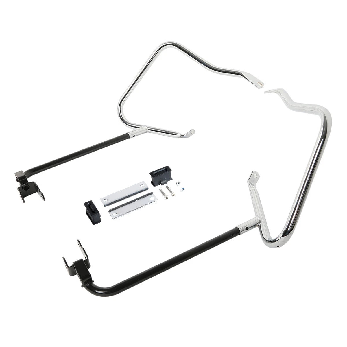 Saddlebag Bracket Guard Crash Bars for Harley Touring Street Road Glide (2014–2023)