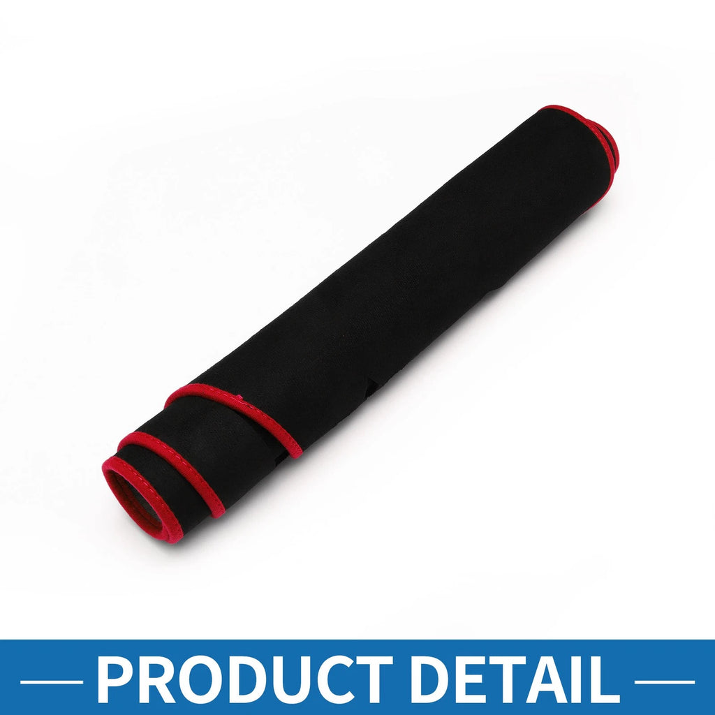 Dashboard Cover Mat for Chevrolet Suburban, GMC (2021–2023) Black Red