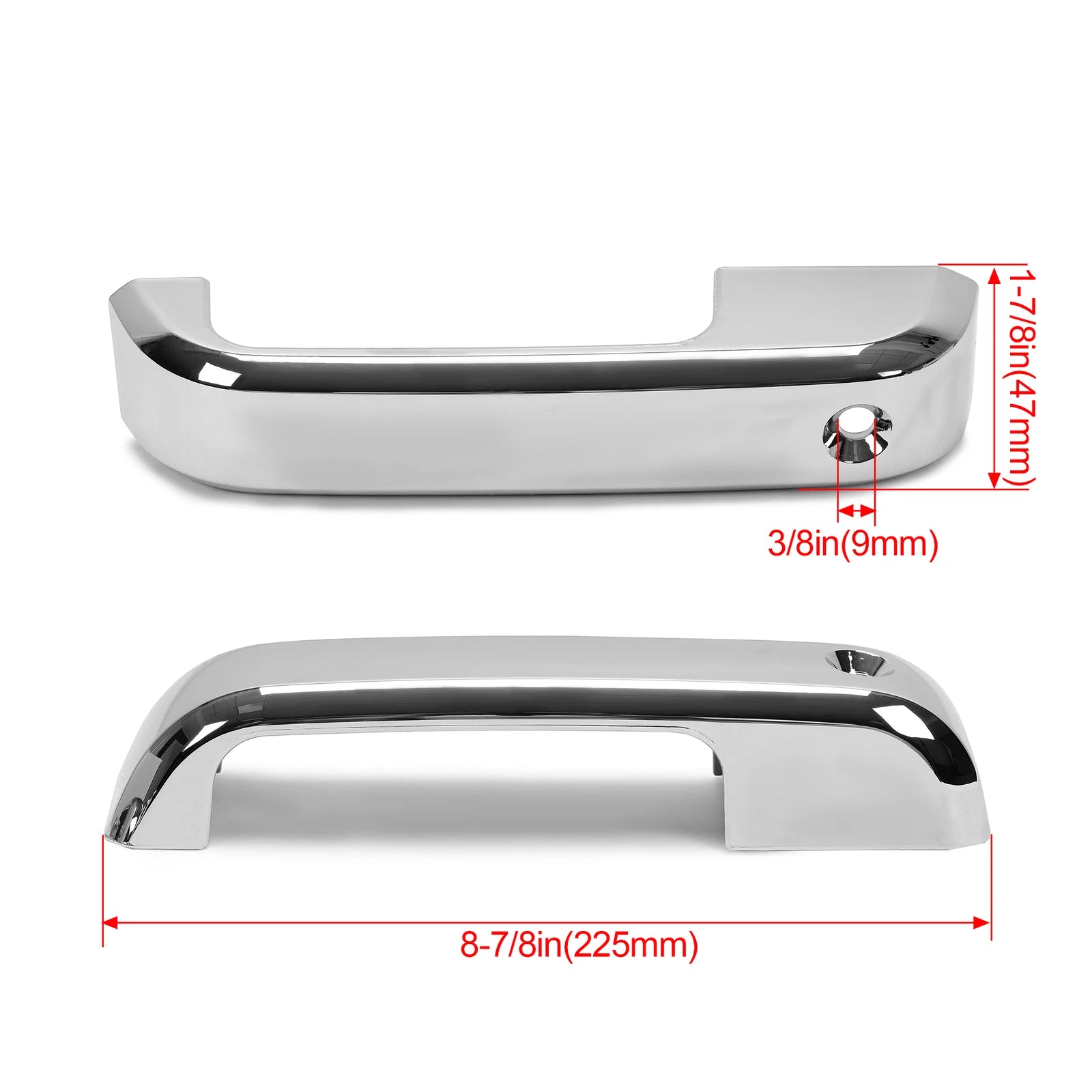 Set of 4 Chrome Door Handle Cover Caps for Ford F-250/F-350 (2017–2020)