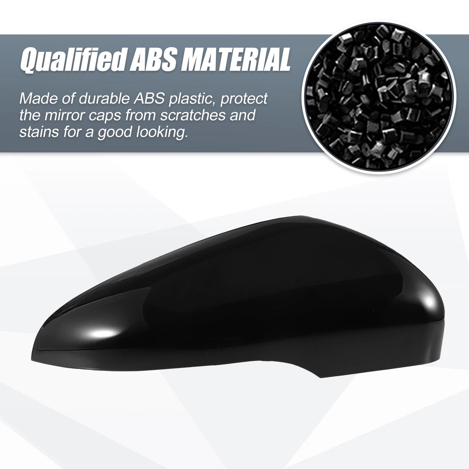 Right Mirror Cover Cap Gloss Black for Volkswagen Golf MK6, Touran (2010–2014)