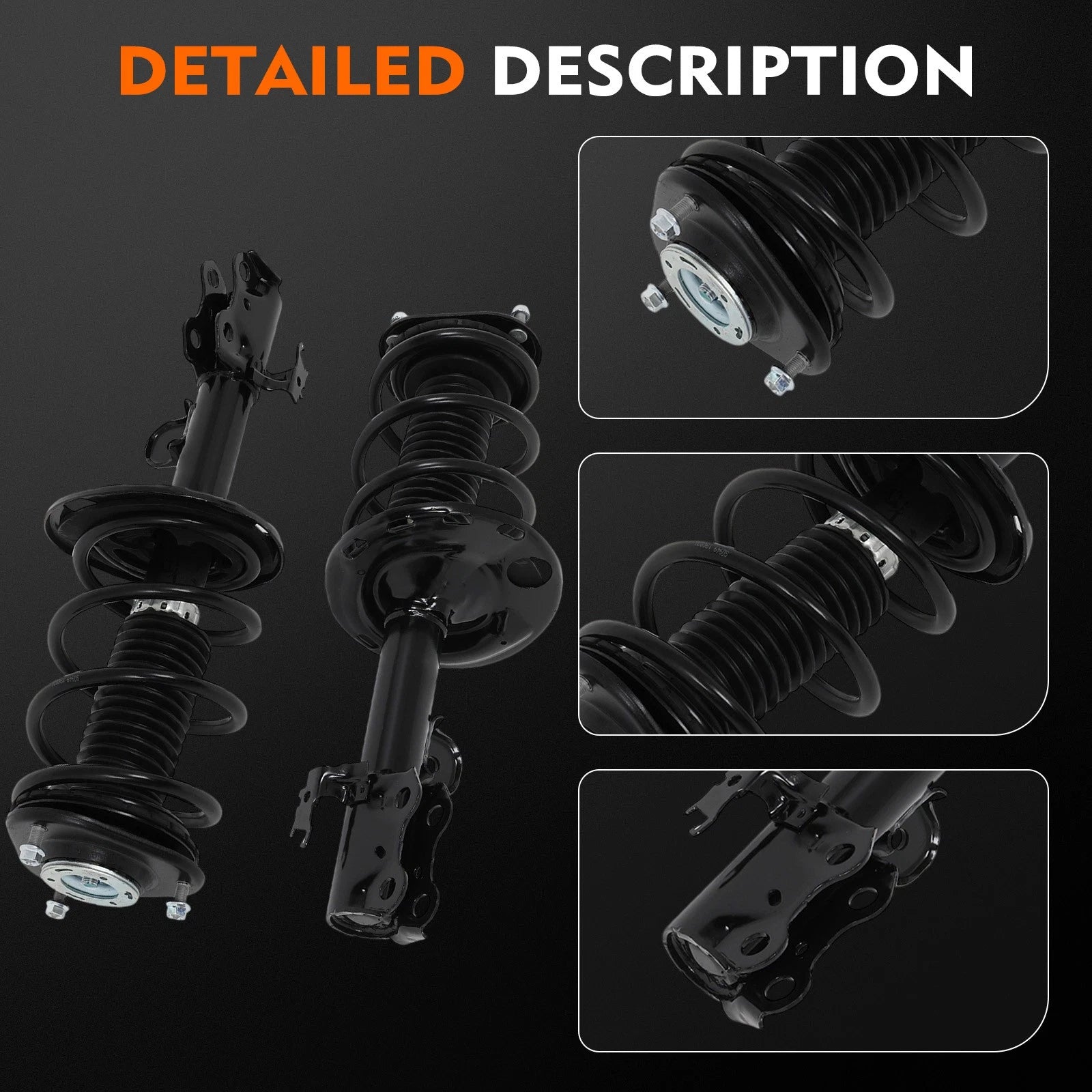 Front Struts Rear Shocks Sway Bar Link Kit for Toyota RAV4 (2013–2018)