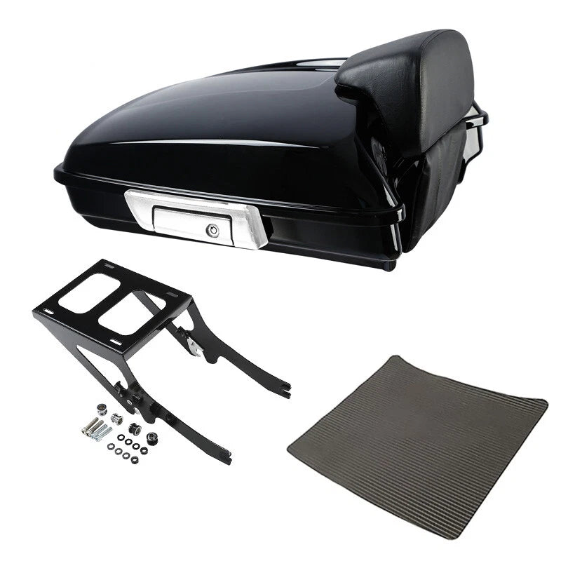 Black Razor Trunk Mount Rack for Harley Softail FLHC FLHCS FLDE (2018–2026)