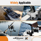 90-Degree Boat Track Adapter for Gunnel Mount System (Aluminum, Silver)
