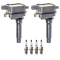 2X Ignition Coil & 4X Iridium Spark Plugs for Kia Sportage (2011–2016)