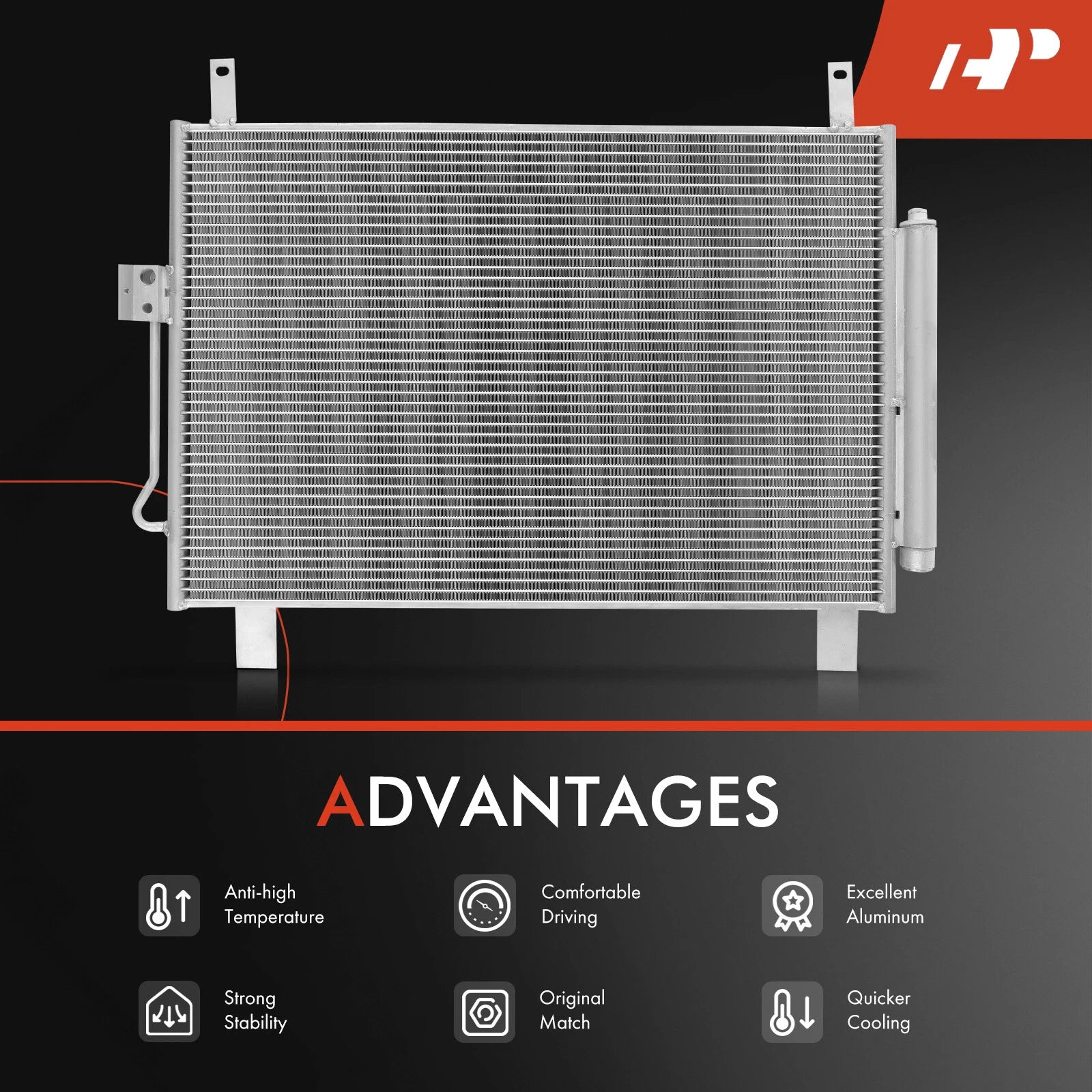 A/C Condenser with Receiver Drier & Bracket for INFINITI QX60 (2014-2018)