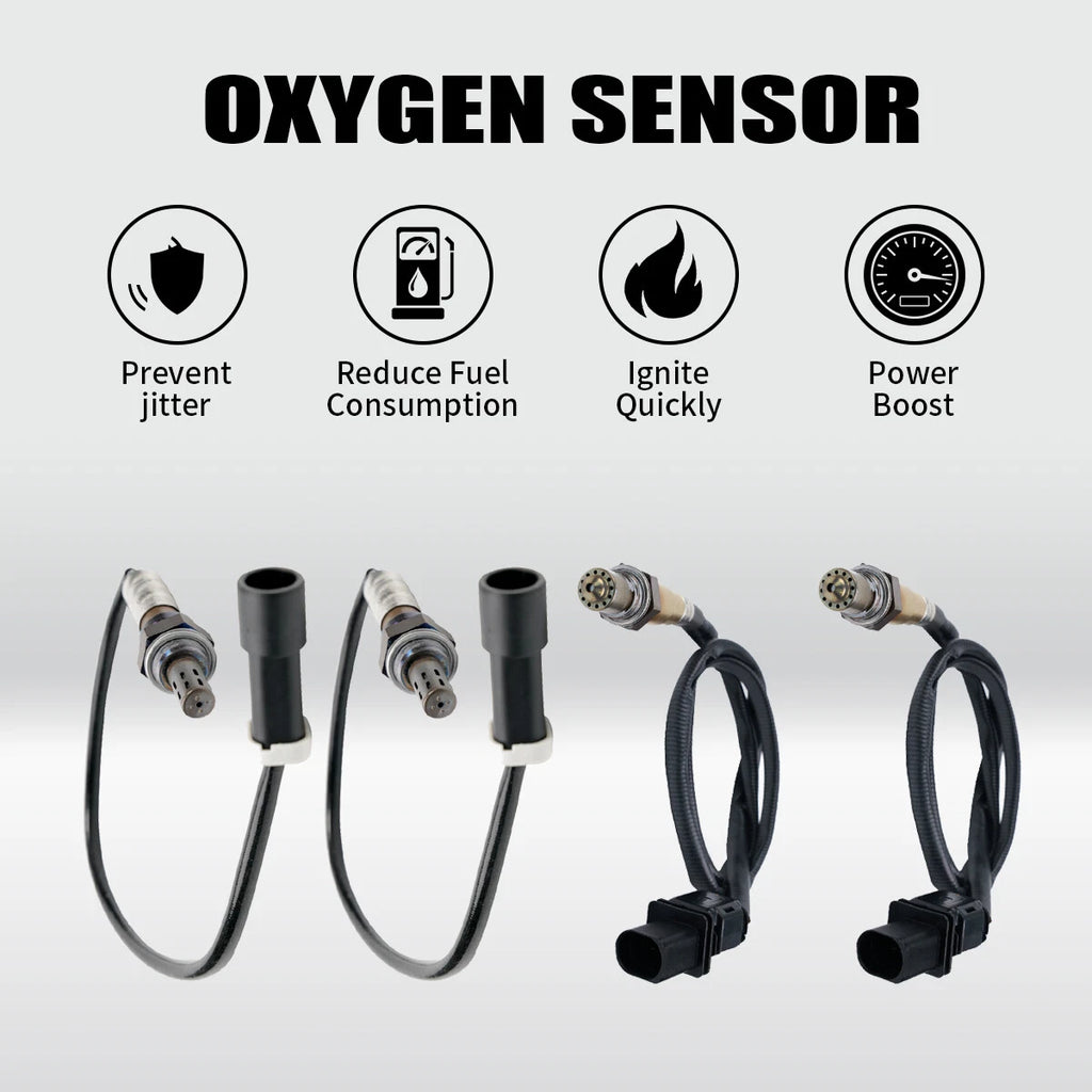 Set of 4 Oxygen Sensors for Ford E-150 E-250 E-350 F-150 (2009–2014)