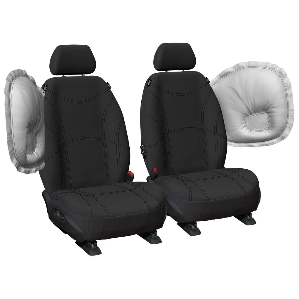 Tailor Made Front Black Neoprene Seat Covers for Mazda BT50 (2011-2019)
