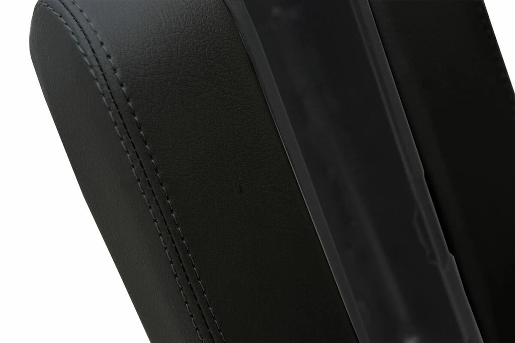 Leather Center Console Lid Armrest Cover for BMW E39 (1997–2003) Black