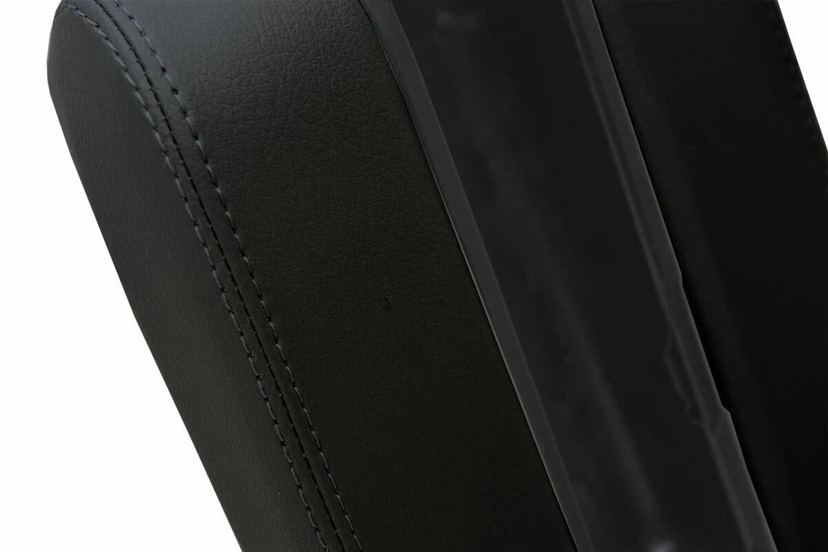 Leather Center Console Lid Armrest Cover for BMW E39 (1997–2003) Black