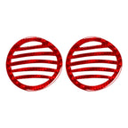 Interior Dashboard Defogger Air Vent Panel Cover Trim for Fiat 500 (2012–2015) Red