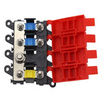 3-Way Fuse Holder with 30A, 60A, 100A Fuses for Distribution Block