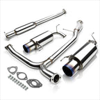 Dual 4.5" Burnt Tip Muffler Catback Exhaust System for Honda Accord V6 (1998–2002)