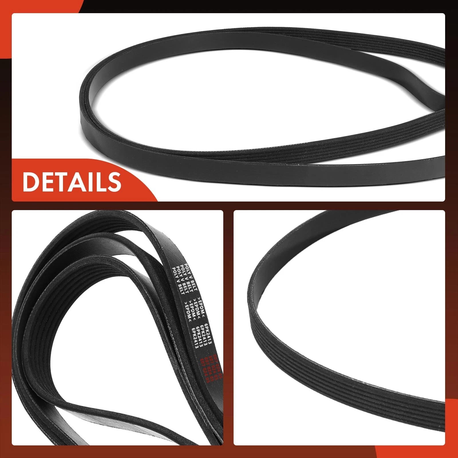 Serpentine Belt for Chevy Silverado 1500, Tahoe (2005–2013, 1996–2000)