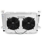 3-Row Aluminum Racing Radiator + Fan Shroud for Ford F150/F250 SD (1985–1996)